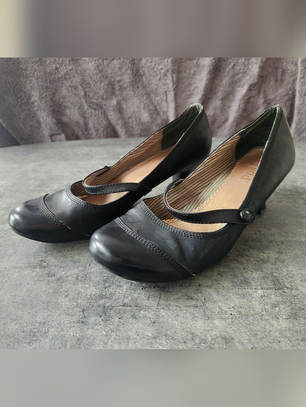 Classic Mudd Black Mary Jane Heels for Women